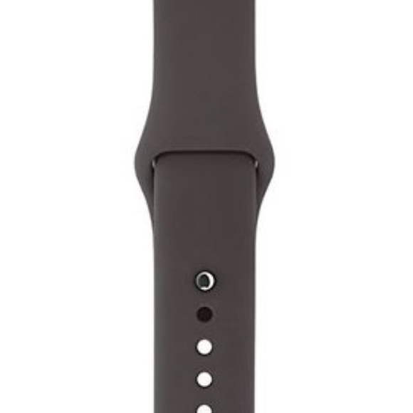NEW Brown Silicone Band For Apple Watch - Picture 2 of 3